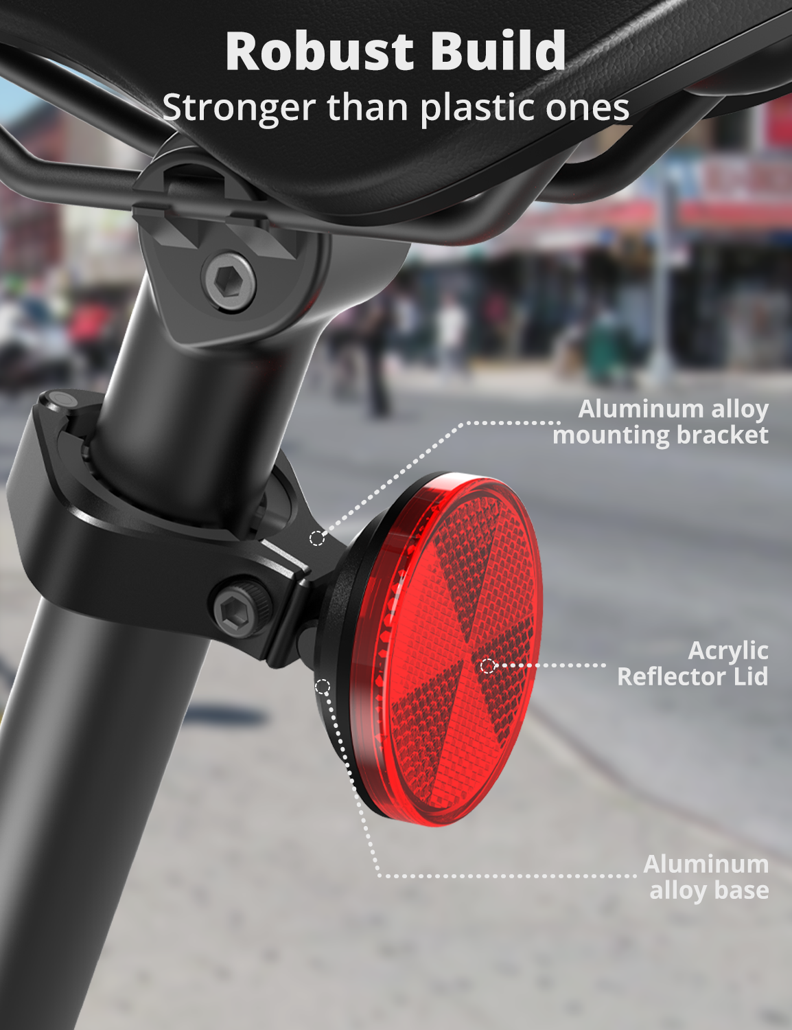 SUPMEGA Hidden AirTag Bike Reflector